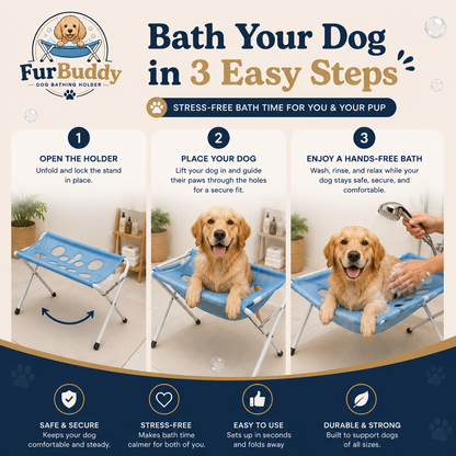 FurBuddy™ Dog Bathing Holder