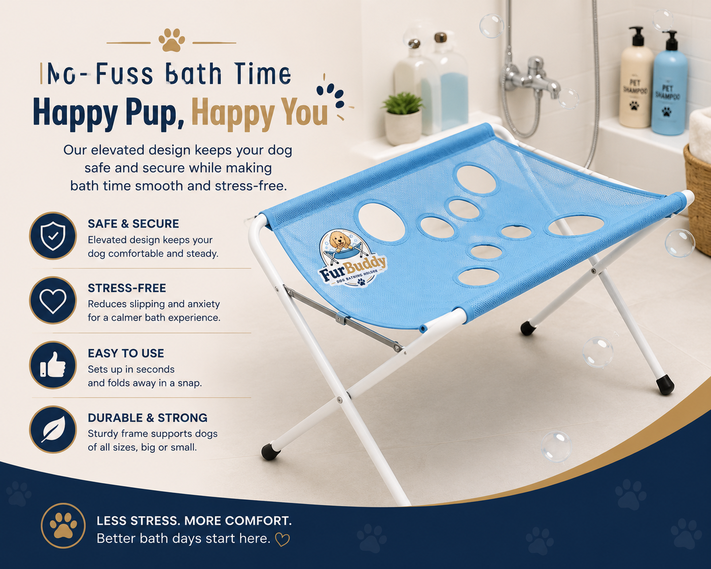 FurBuddy™ Dog Bathing Holder