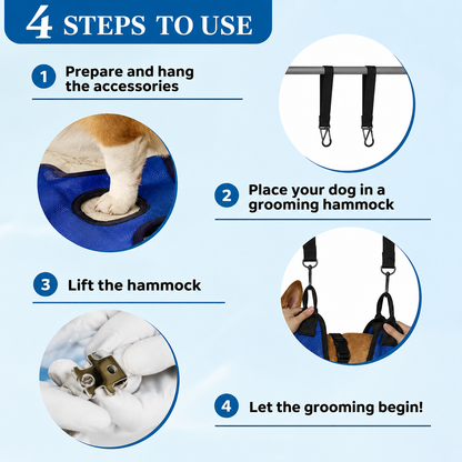FurBuddy™ GroomEase™ Pet Grooming Hammock